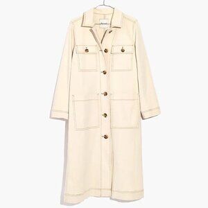 Madewell Cline Duster in Ivory